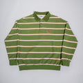 Vintage Olive Striped Polo