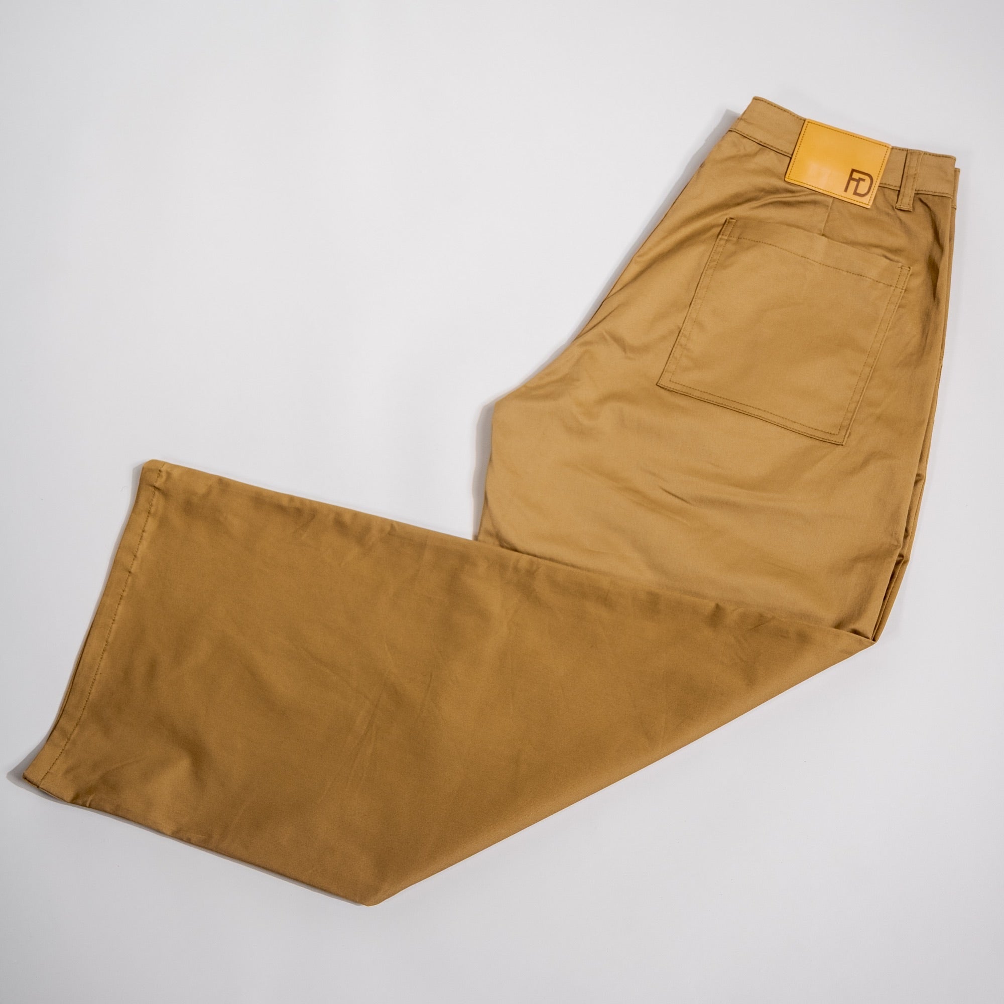 Camel Pleated Pants
