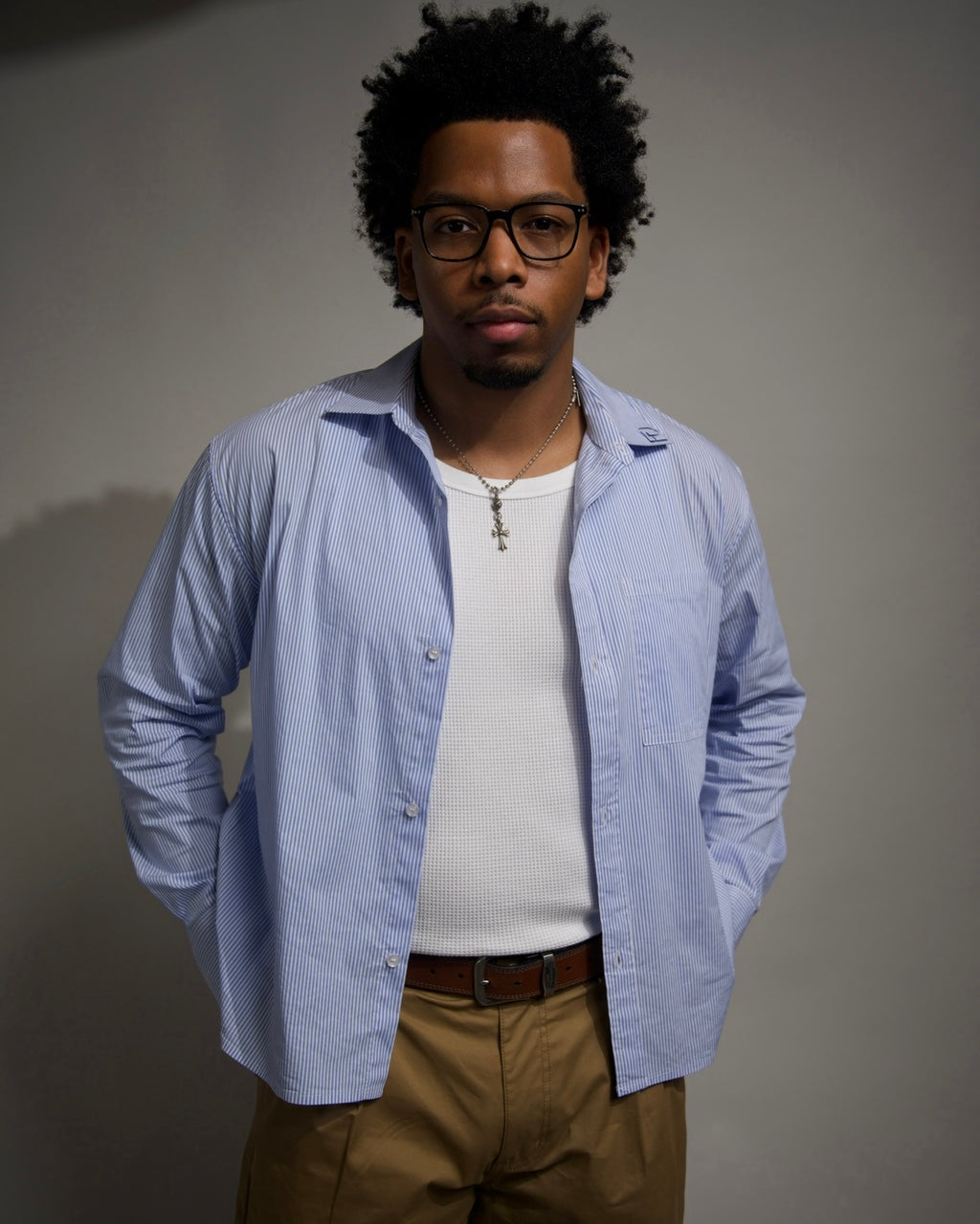 Pinstripe Oxford Shirt