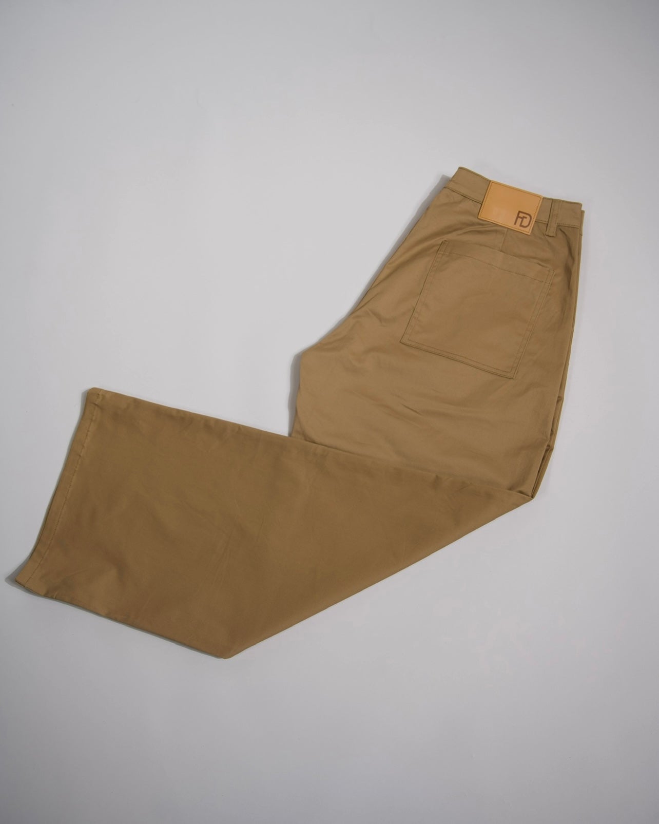 Camel Pleated Pants