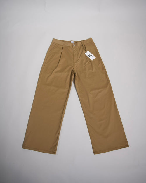 Camel Pleated Pants