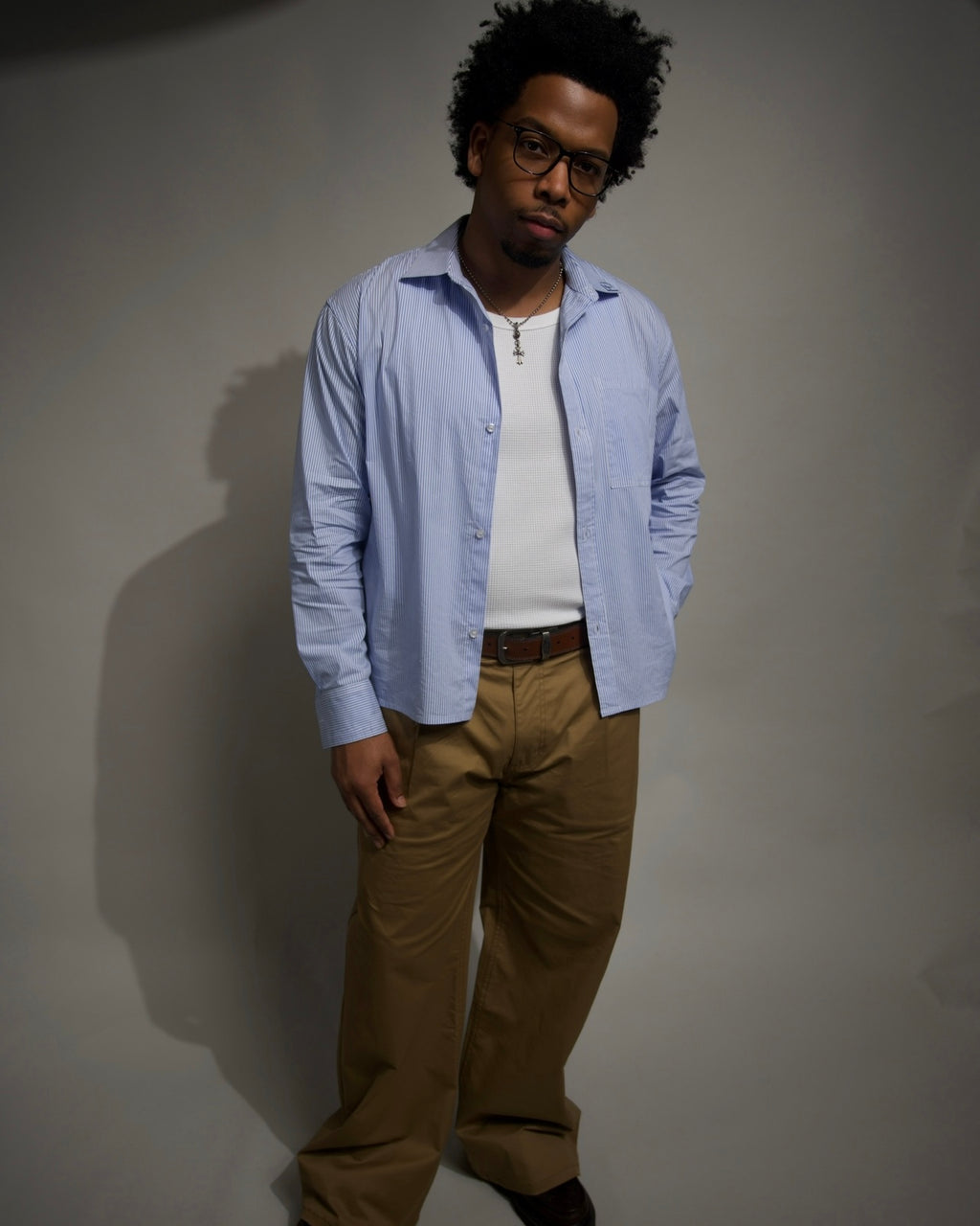Pinstripe Oxford Shirt