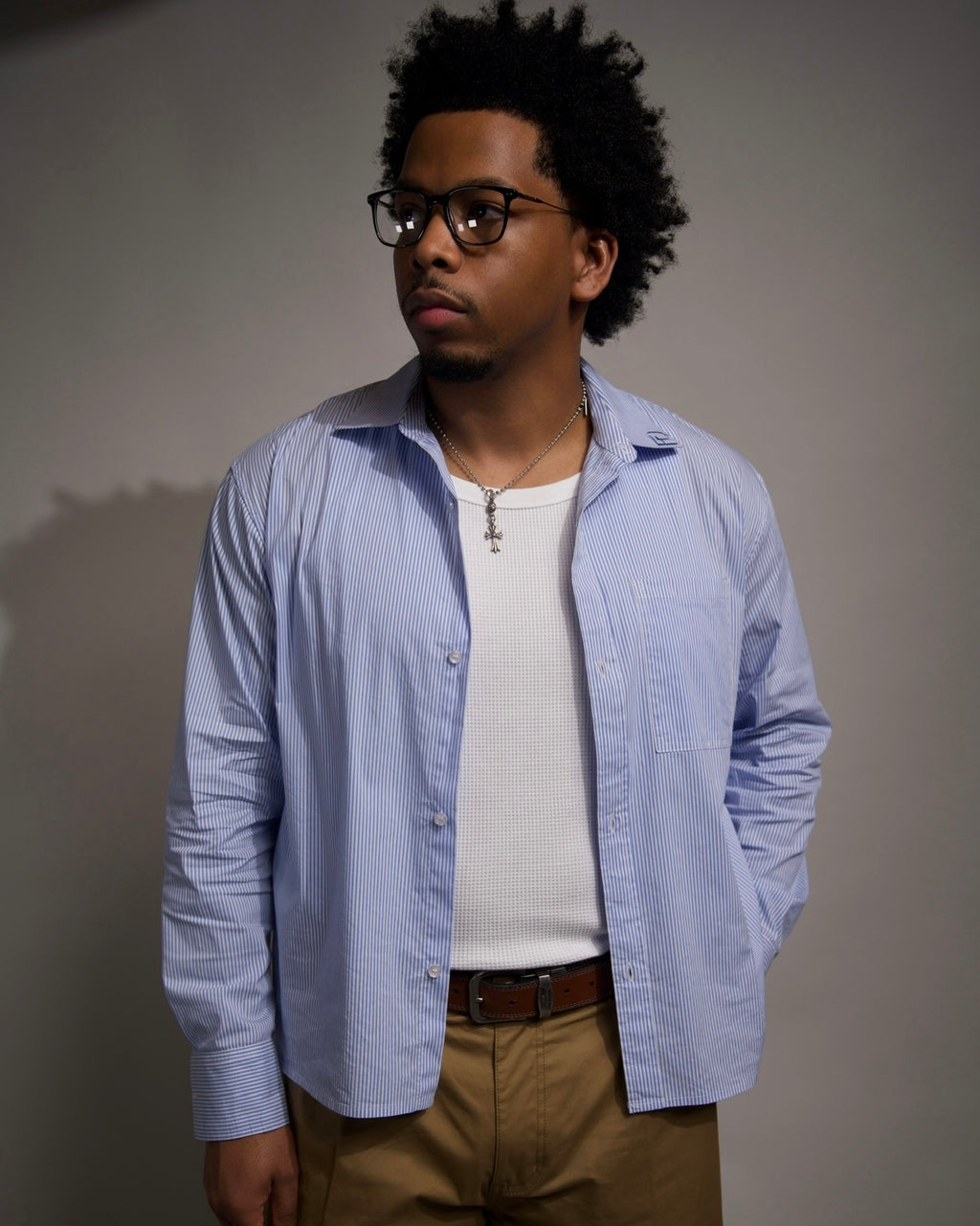 Pinstripe Oxford Shirt