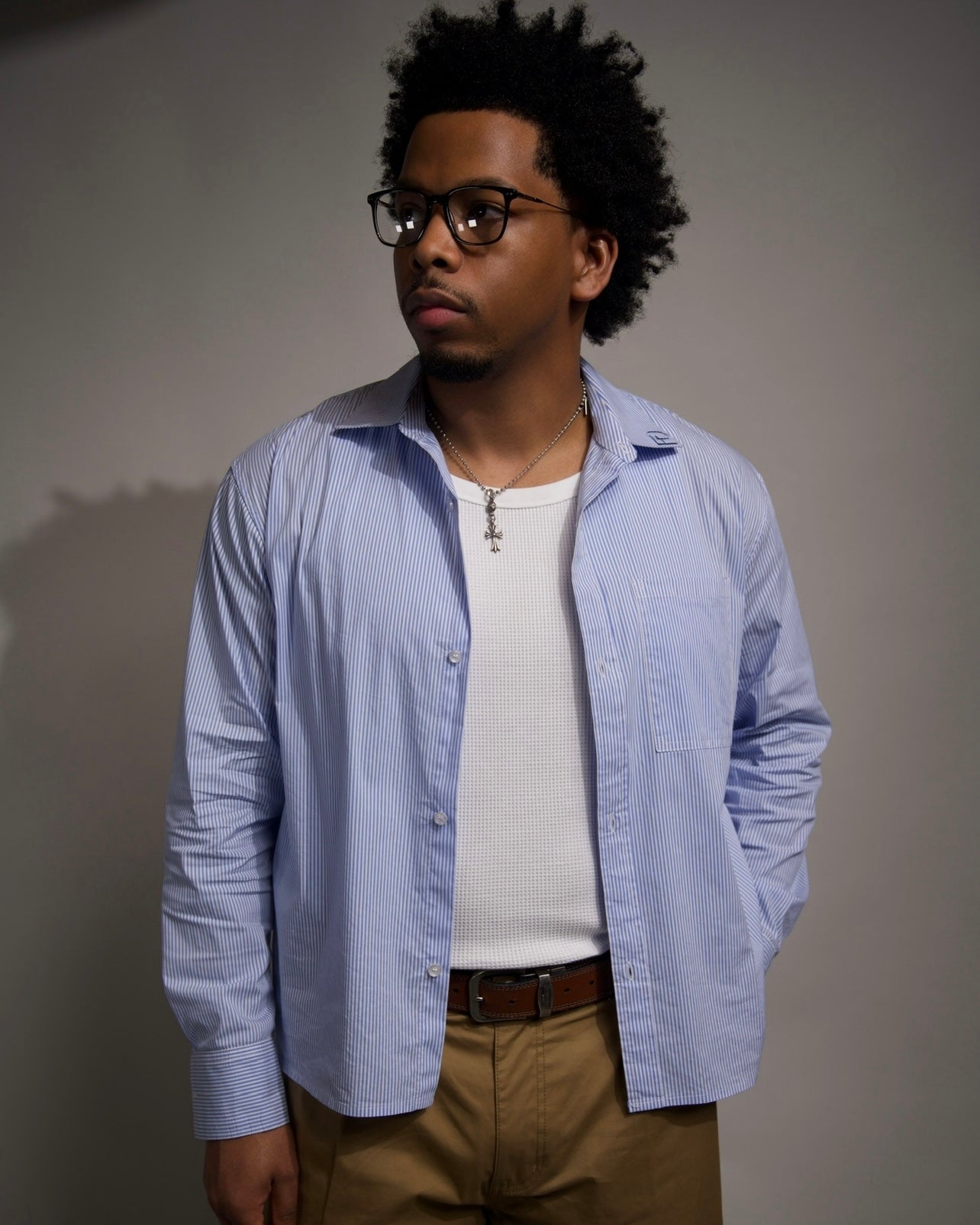 Pinstripe Oxford Shirt